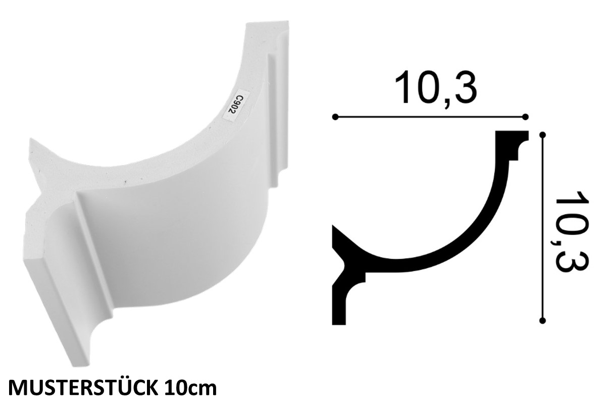 Light cove ORAC C902 - 10cm sample Light cove ORAC C902 - 10cm sample