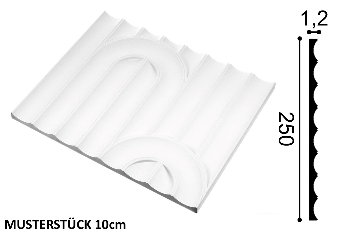 3D wall cover ORAC W212 Valley Loop - 20cm sample 3D wall cover ORAC W212 Valley Loop - 20cm sample