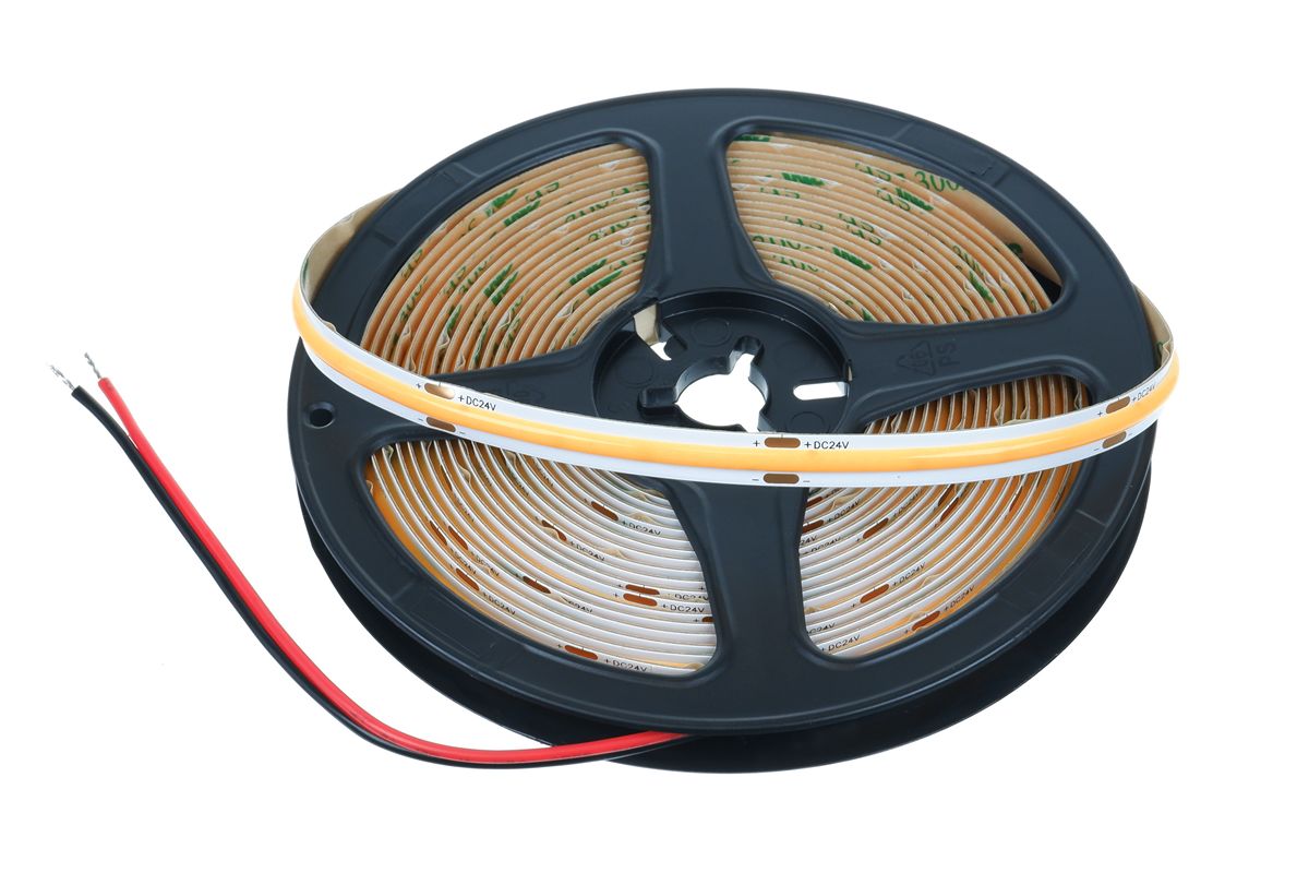 Neuheit: COB LED-Streifen - keine LEDs sichtbar - 900 lm/m - 3.000K Warmweiß - 5m Rolle
