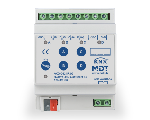 KNX LED controller for DIN rail  4-channel | 4x4A