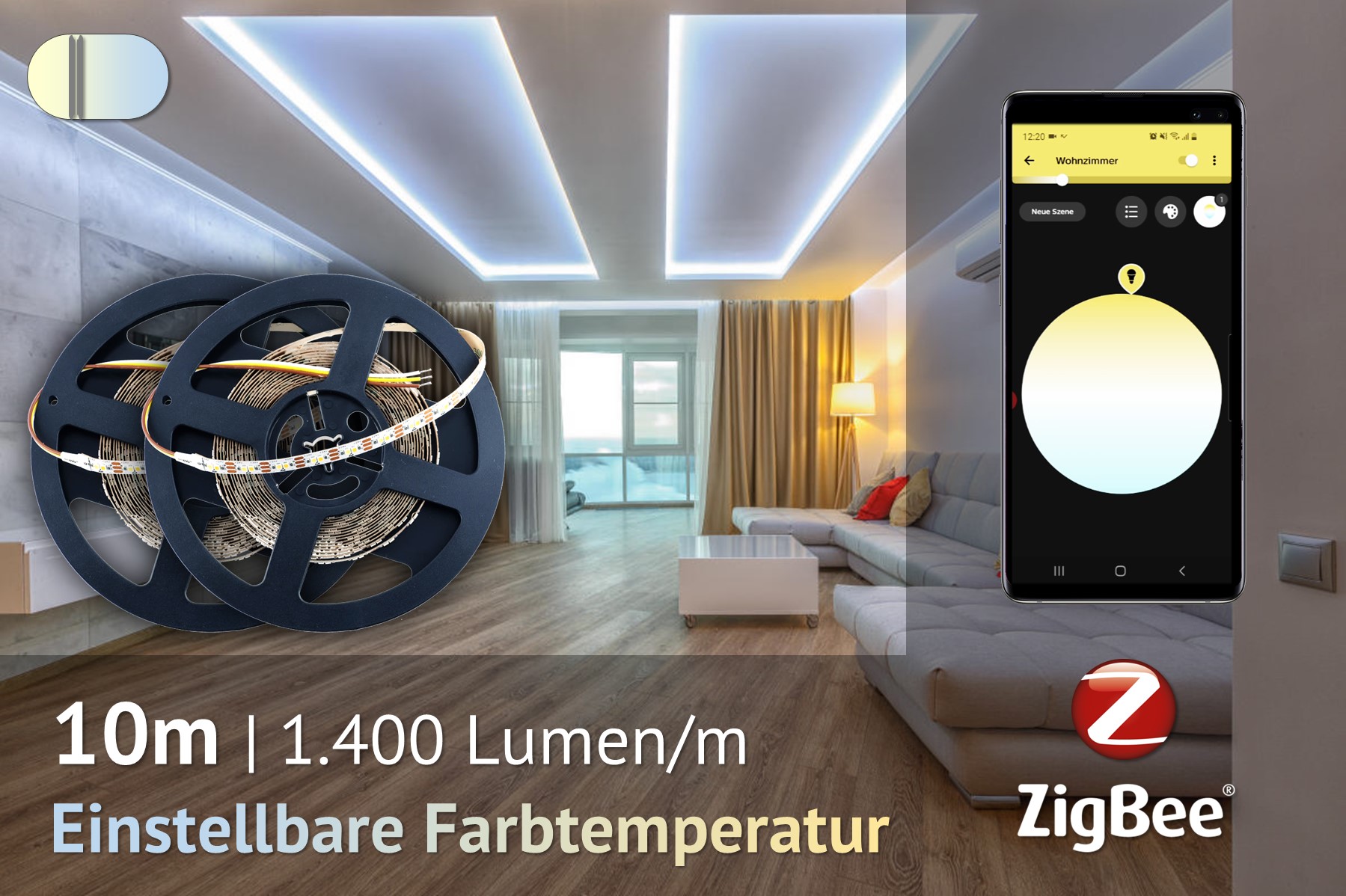 ZigBee-CCT-LED-Set: 5 Meter