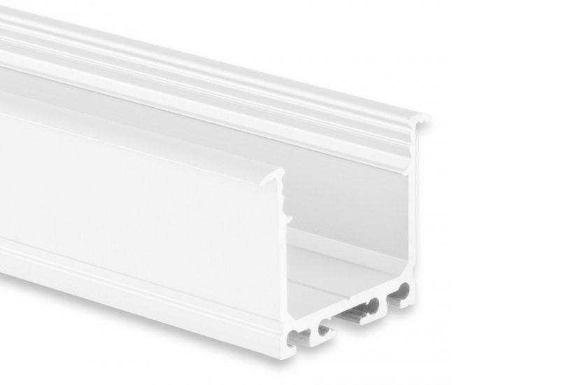 LED mounting profile PN7 24mm, 2m, white LED mounting profile PN7 24mm, 2m, white