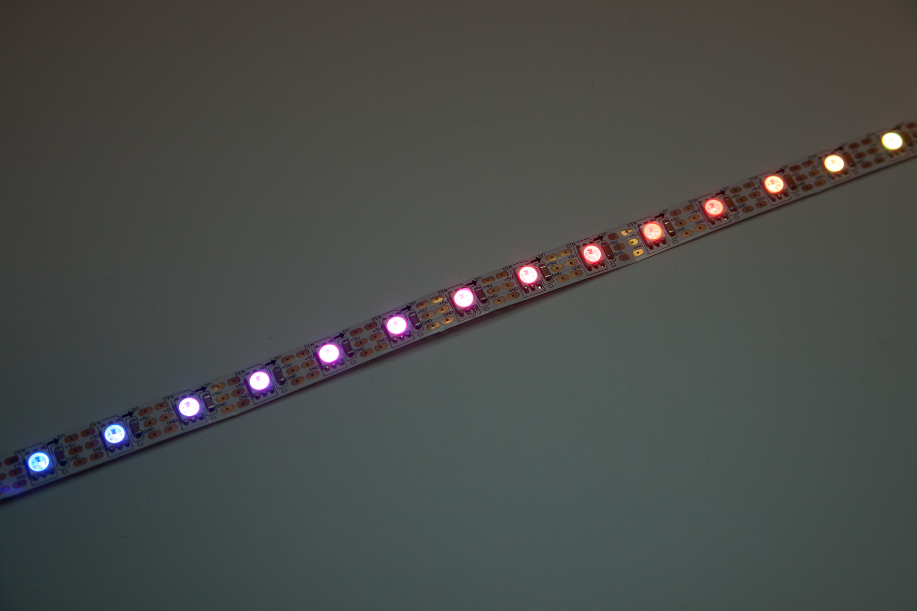 LED-Flexband digital SK6812 (wie WS2812) - 5m - 30 Pixel/m