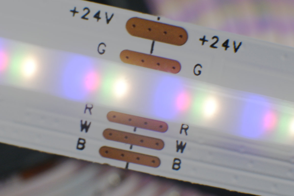 Novelty: RGBW COB LED strip - 24V