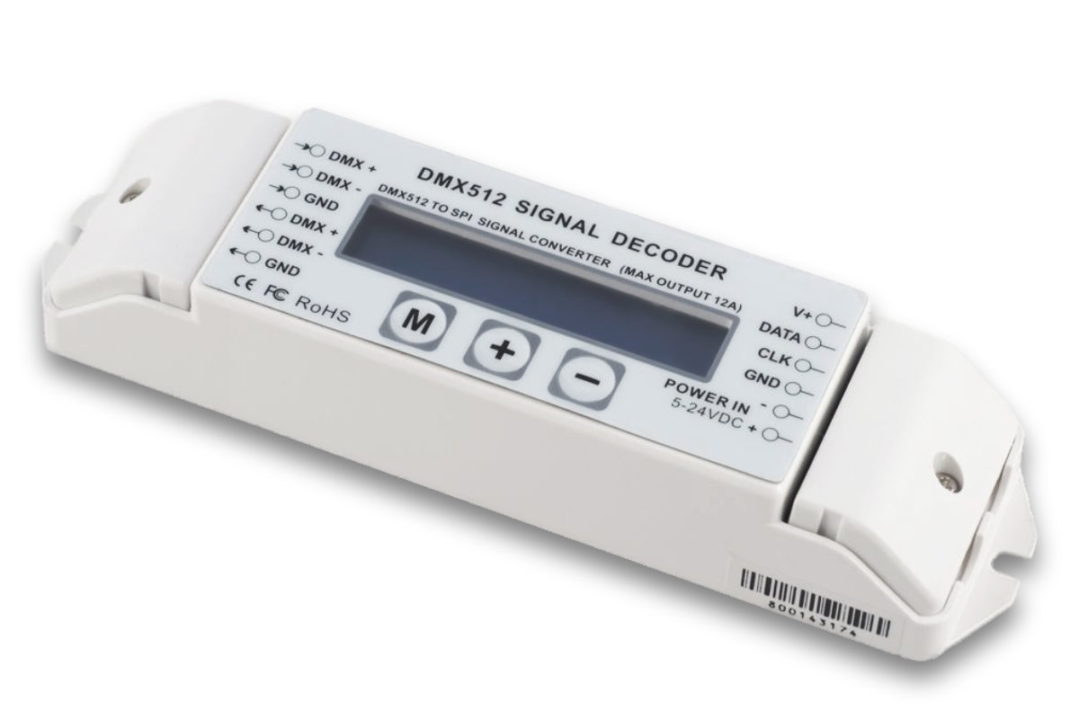 DMX to Digital-Converter, 5-24V (für 2801, 2811, 2812 ..) DMX to Digital-Converter, 5-24V (für 2801, 2811, 2812 ..)