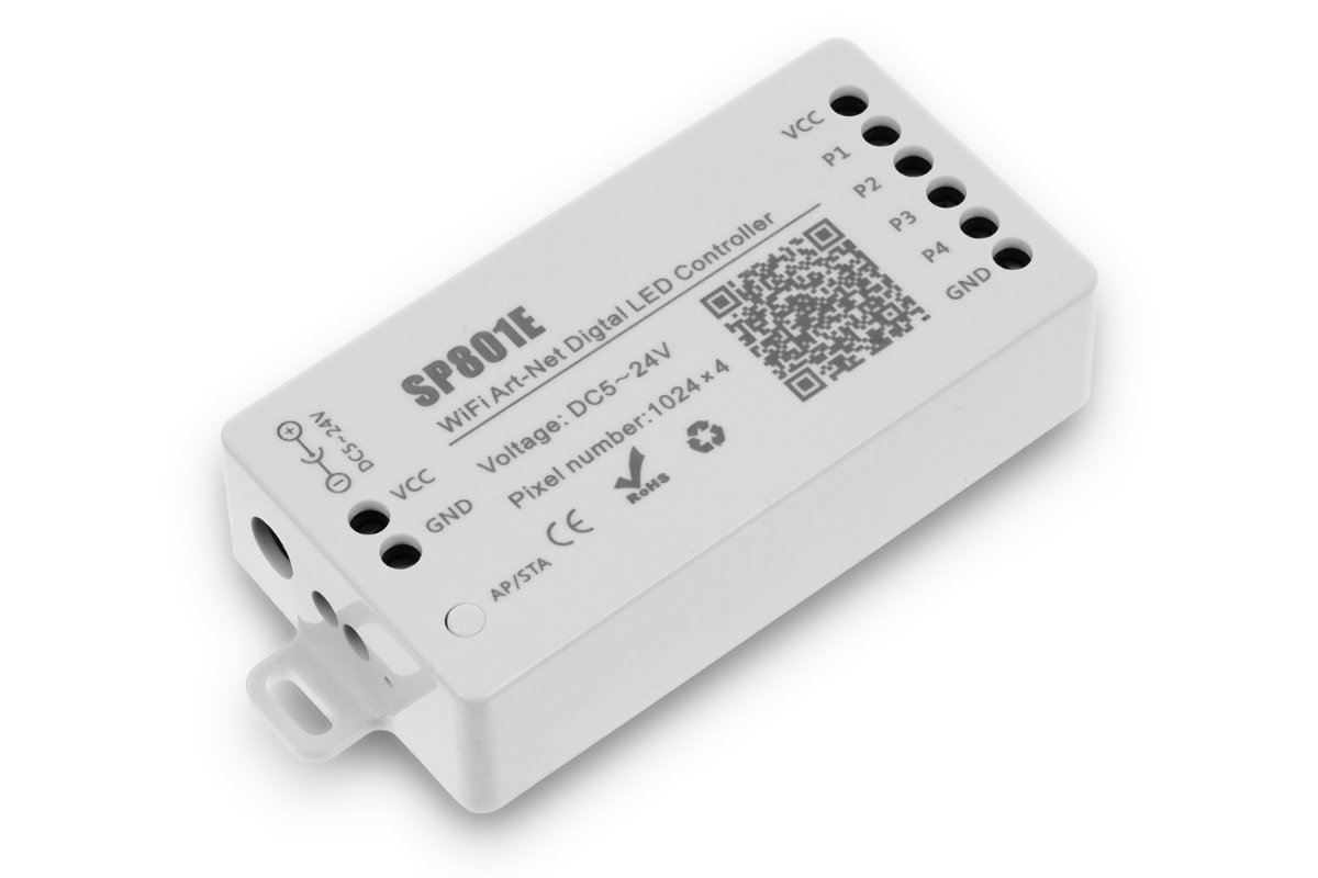 SP801E Standalone LED-Pixel-Controller mit App-Steuerung & ArtNet