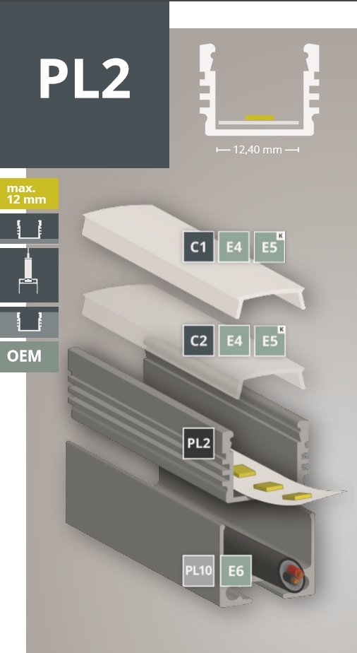 Aluprofil PL2 Aluprofil PL2