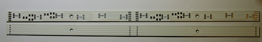 Twin-LED-Stripes Platine 12V 24,5cm