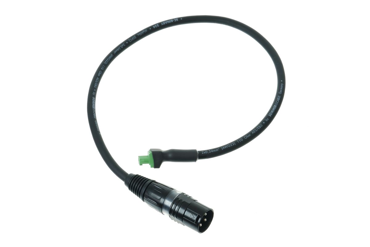 SEDU DMX node cable, 50cm, 3pin male