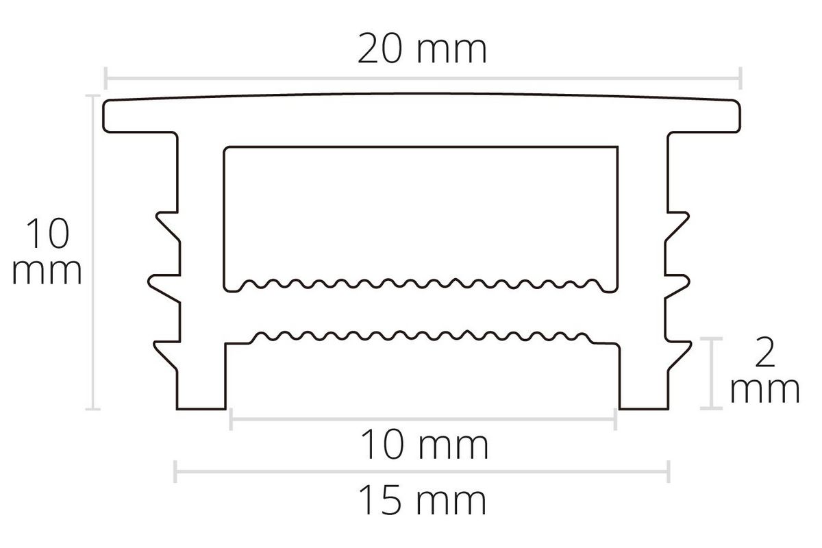 5m silicone insert cover 15x10mm - Black opal