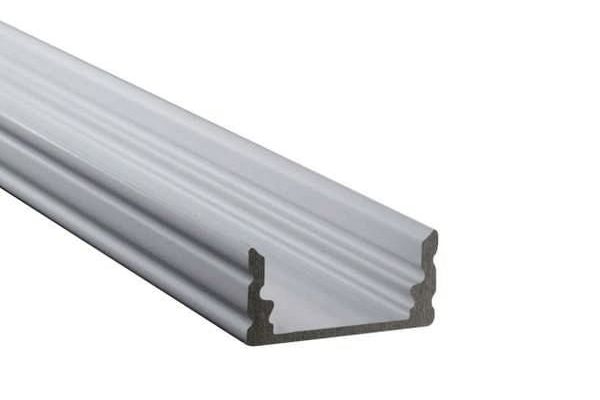 12mm LED profile E12, silver, 2m 12mm LED profile E12, silver, 2m