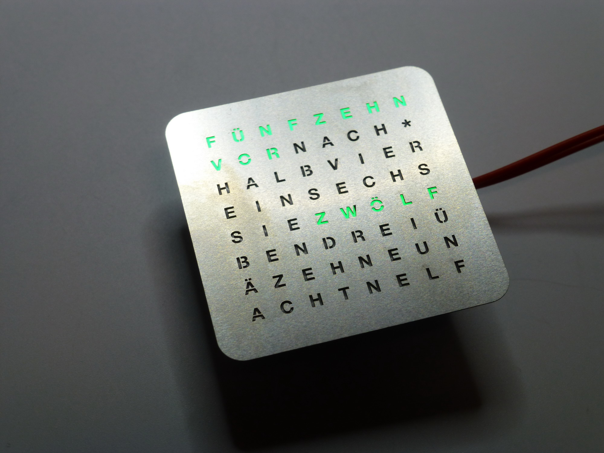 WordClock micro 30 Bausatz/Modul grün