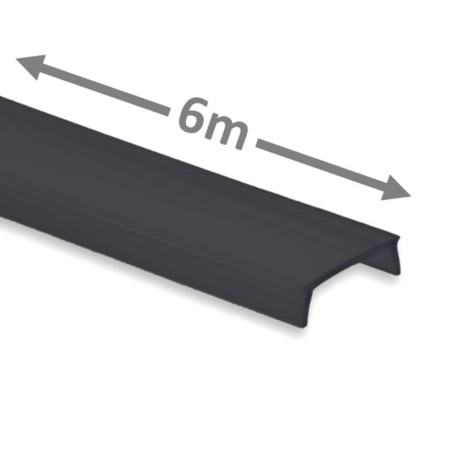 Cover black frosted 6m - light transmission: 25% Cover black frosted 6m - light transmission: 25%