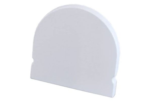 Endkappe EKLP108w halbrund weiß