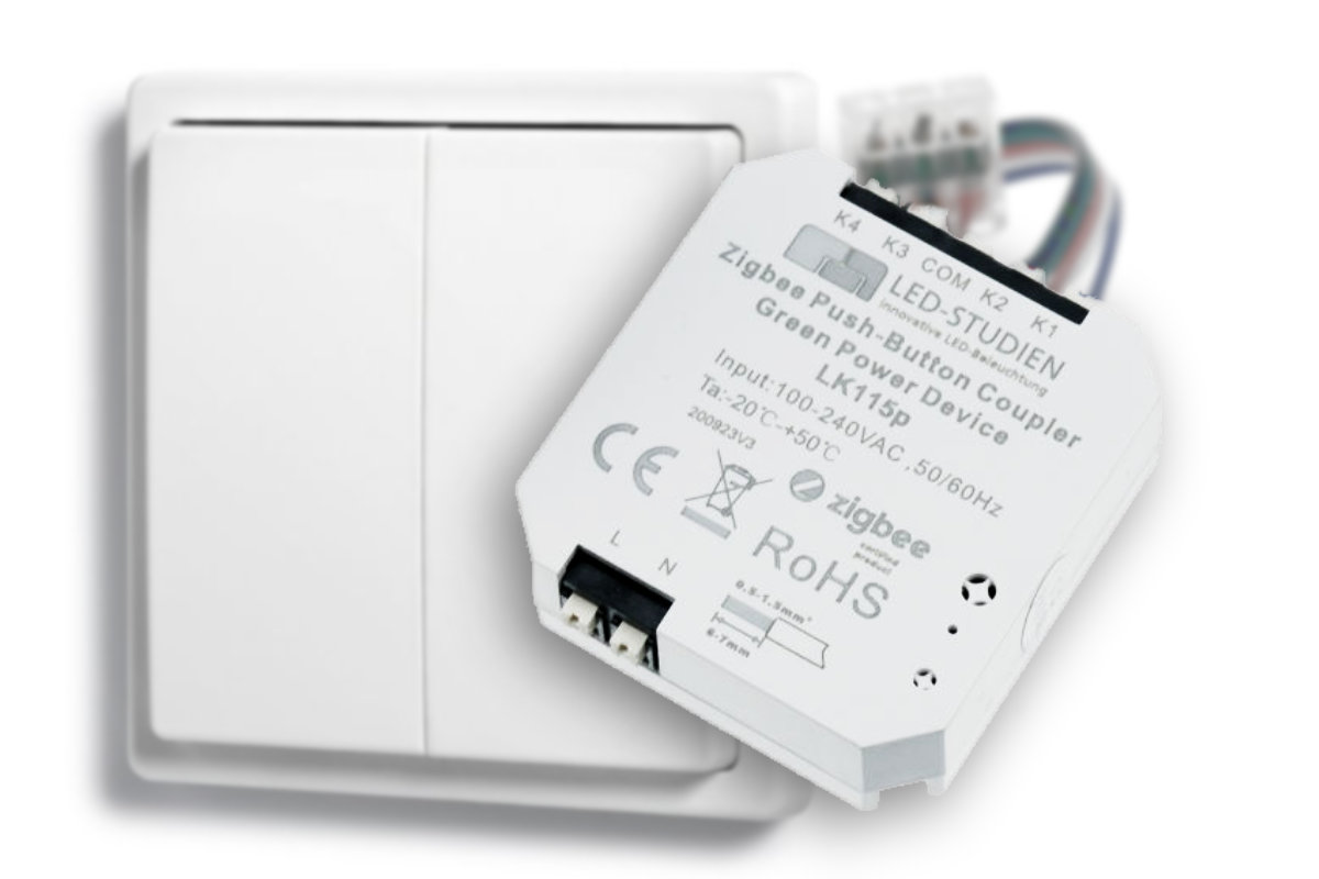 ZigBee-Taster-Einbau-Modul für normale Wandtaster ZigBee-Taster-Einbau-Modul für normale Wandtaster