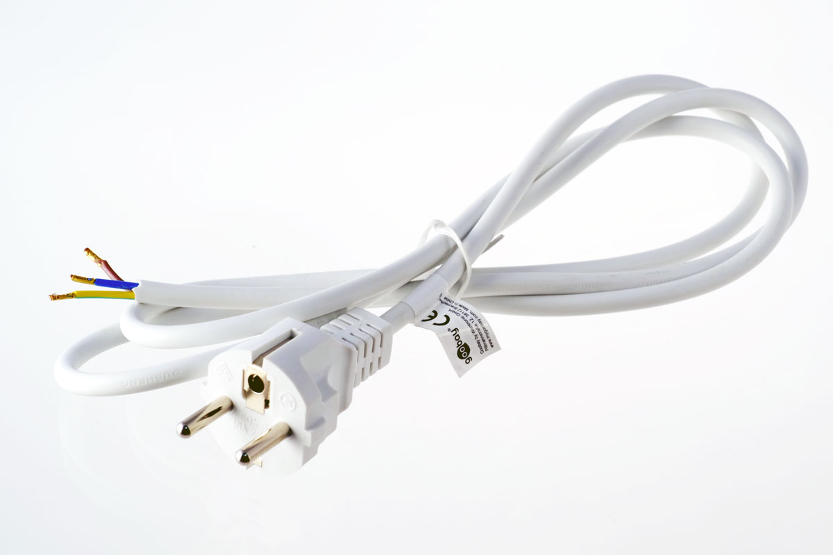 Anschlusskabel-Schukostecker K12w Kabel Anschlusskabel-Schukostecker K12w