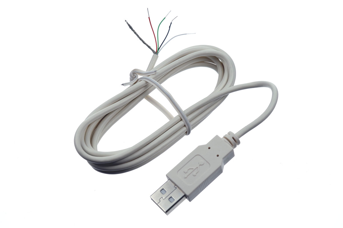 USB-Kabel zur Spannungsversorgung der WordClock