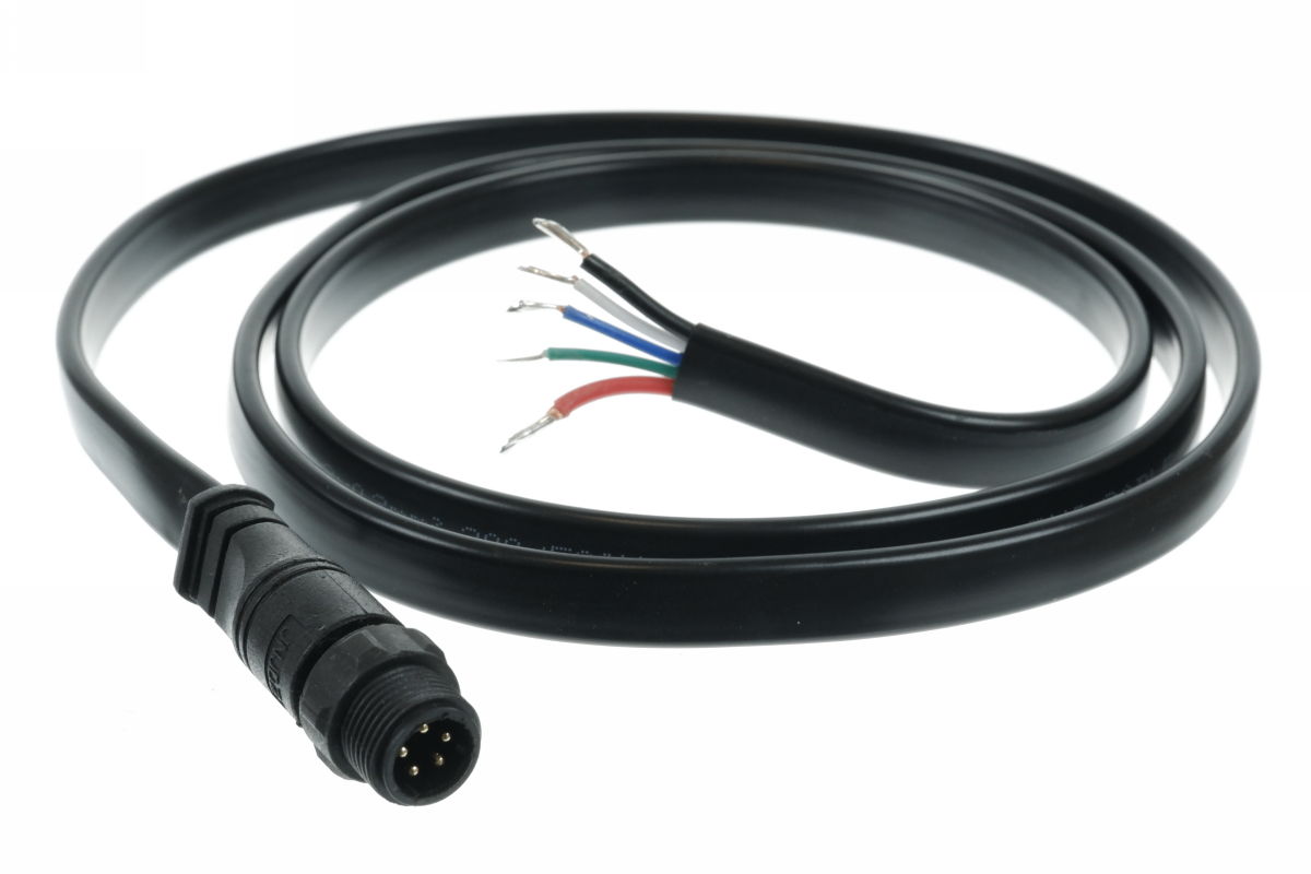 5-polige RGBW Steckverbindung (IP67) - mit 2 x 1m Kabel 