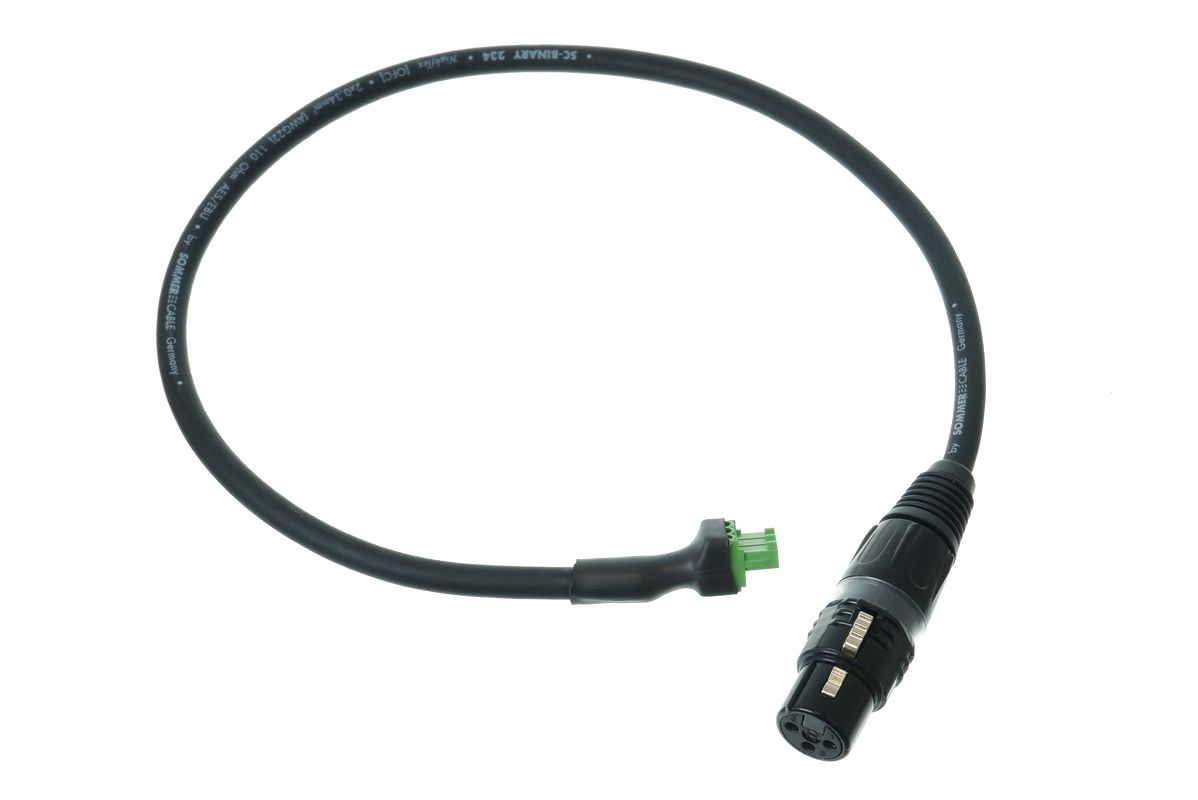 SEDU DMX node cable, 50cm, 3pin female