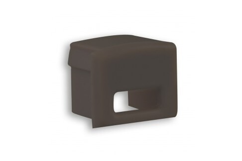 End cap E5 black with cable aperture End cap E5 black with cable aperture