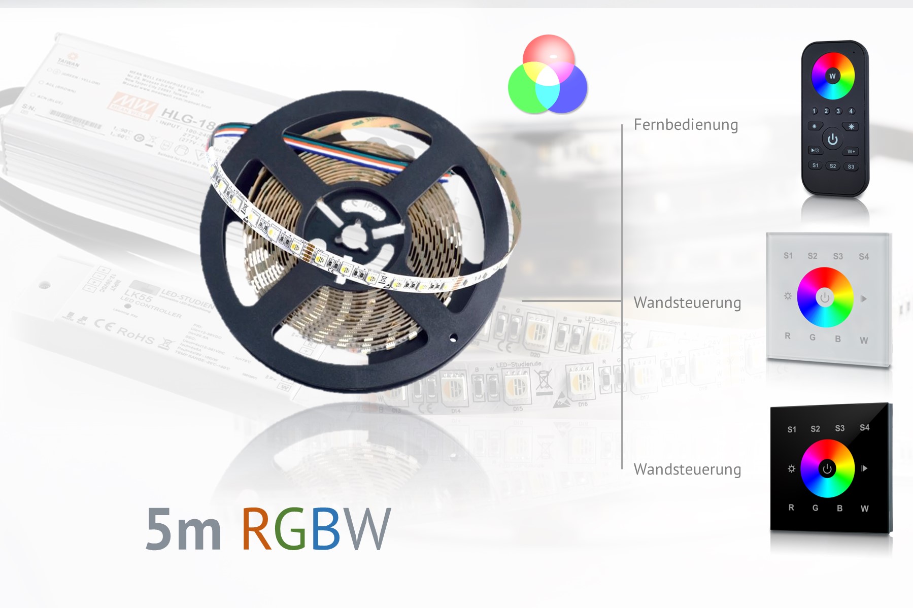 RGBW LED-Set: 5 Meter