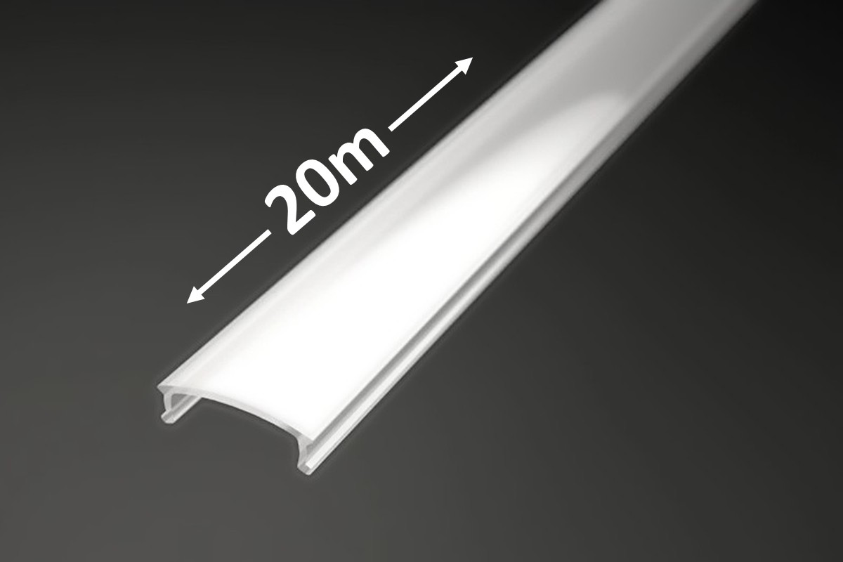 Abdeckung CLP01 weiß opal - 20m gerollt - Lichtdurchlässigkeit: 65%