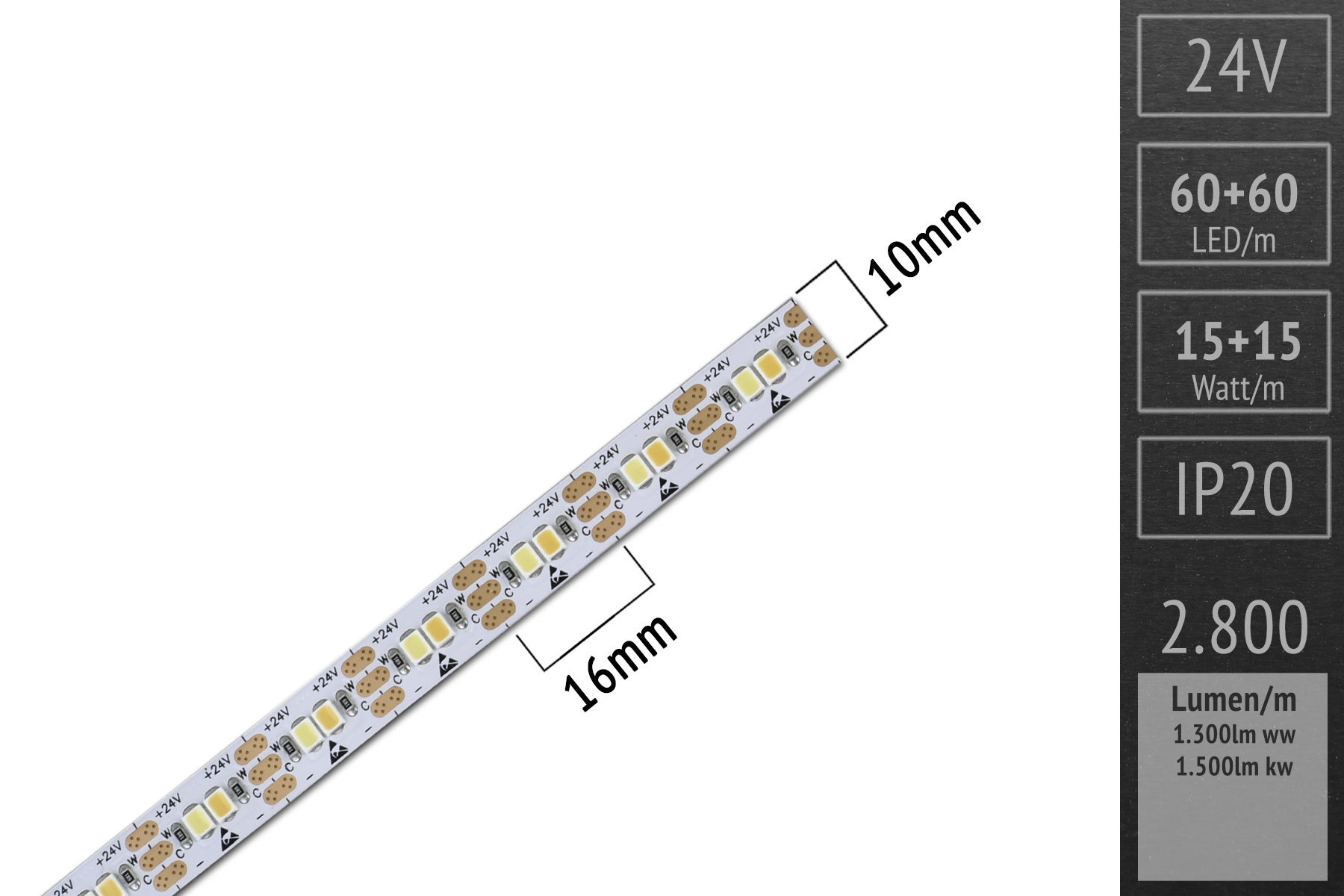 CCT LED-Set: 20 meters