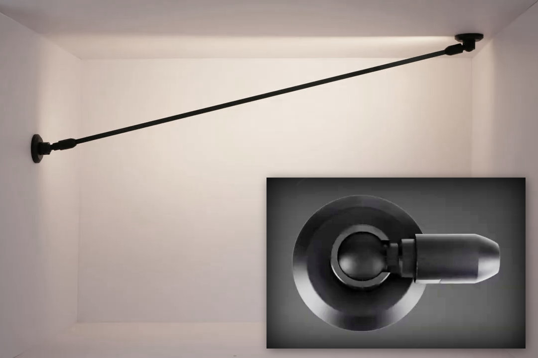 10m LED tensioning system | black