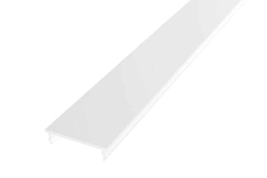 Abdeckung flach weiß opal CLP11 - 2m - Lichtdurchlässigkeit: 65% Kopie