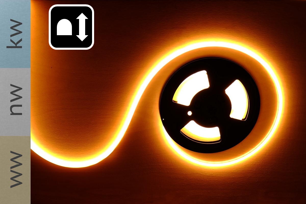 Neon Flex LED Band - 12W/m - 11mm wide - VERTICAL bendable