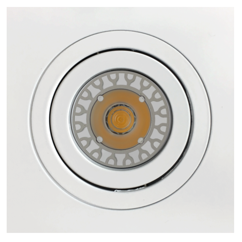 Housing MR16, aluminum white, square Housing MR16, aluminum white, square