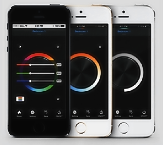 Control via app with the WLAN variant of the LK55 | 4 x 6A