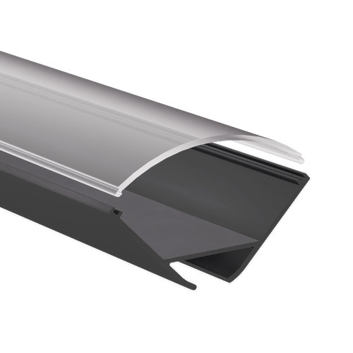 Cover curved frosted CH12 - light transmission: 85% Cover curved frosted CH12 - light transmission: 85%