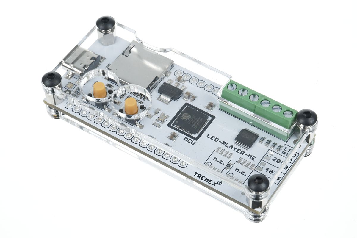 LED Pixel-Controller bis 4.096 Pixel für TPM2 von USB/SD-Karte 