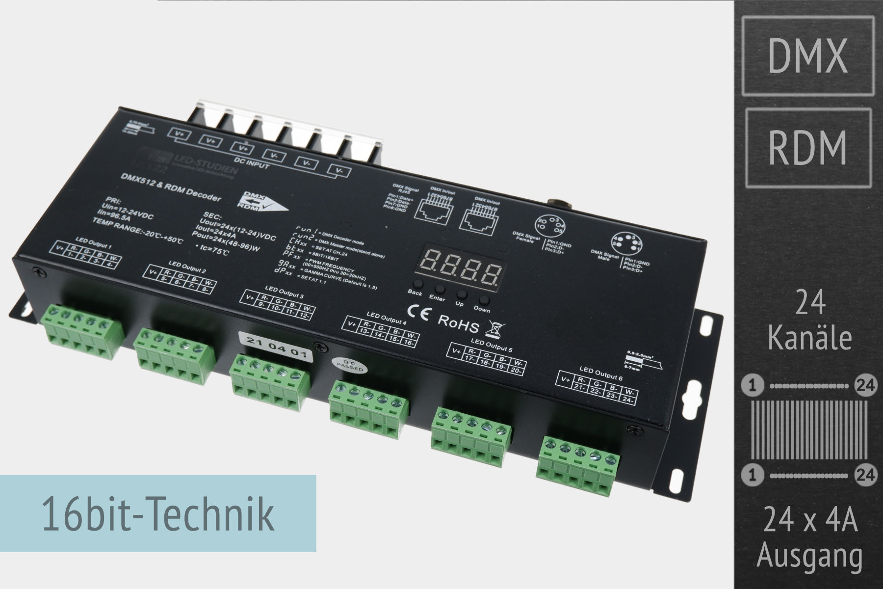 Controller lk12224x4admx-led-controller