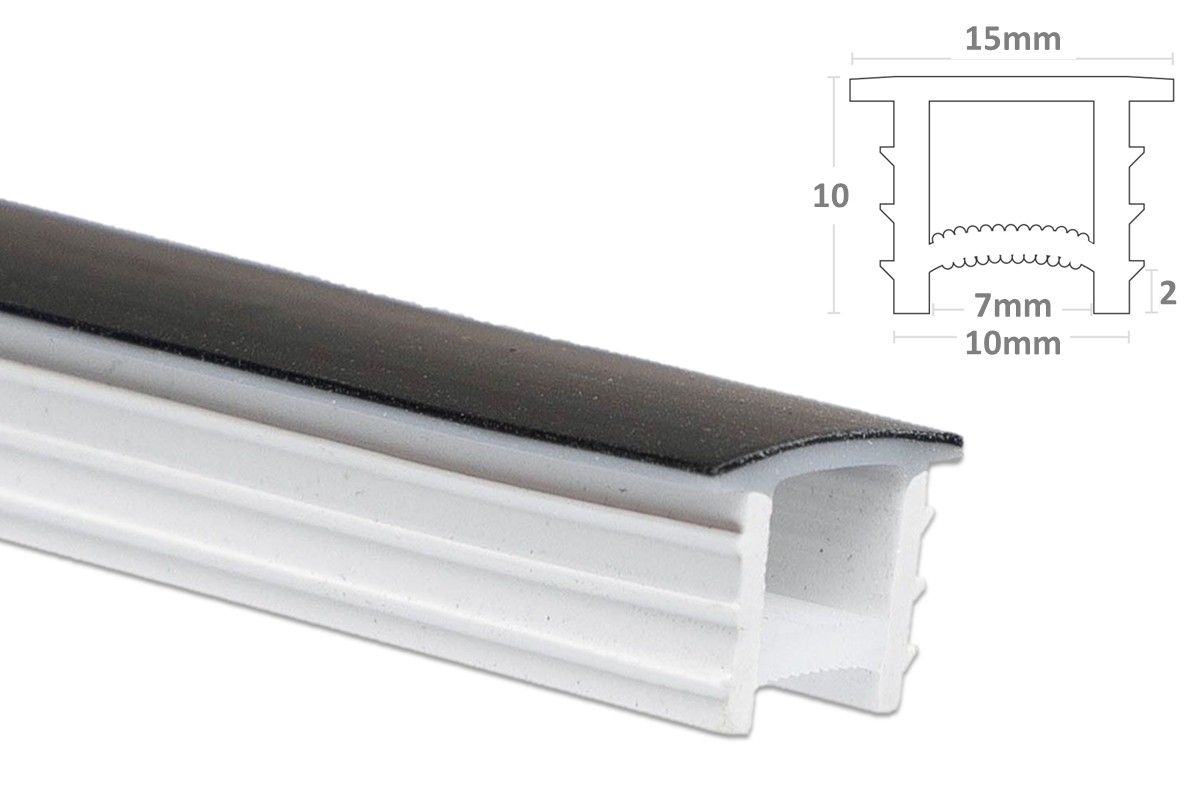 Silicone insert cover 10x10mm - Black opal - 10cm sample Color: black Silicone insert cover 10x10mm - Black opal - 10cm sample Color: black