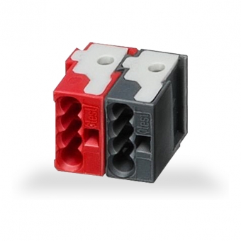 KNX Busklemme, schwarz/rot KNX Busklemme, schwarz/rot