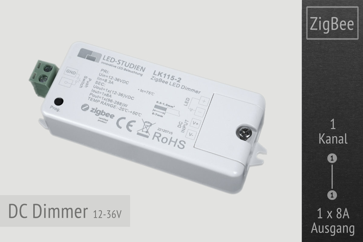ZigBee DC LED Dimmer | 12-36VDC ZigBee DC LED Dimmer | 12-36VDC