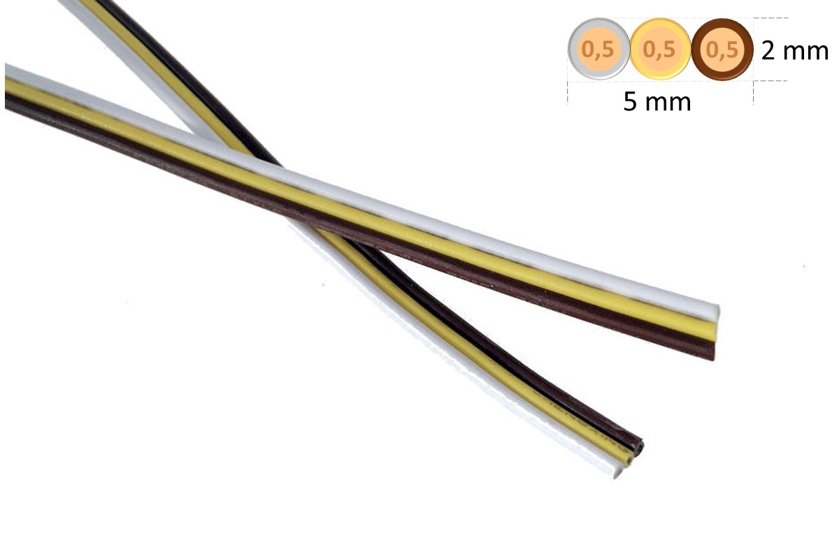 CCT flat ribbon cable 3x0,5mm²