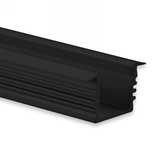 12mm LED-Einsatz-Profil PL3,schwarz, 2m 