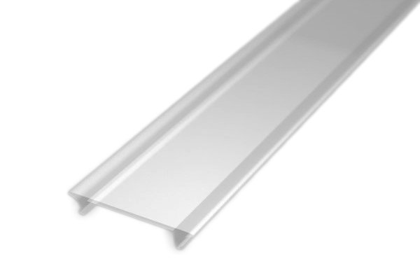 Abdeckung flach transparent CLP10t - 2m - Lichtdurchlässigkeit: 85%