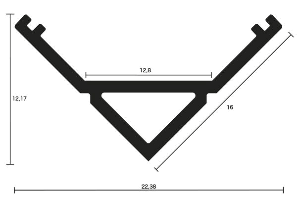 Eckprofil w12_abmessungen Eckprofil w12_abmessungen
