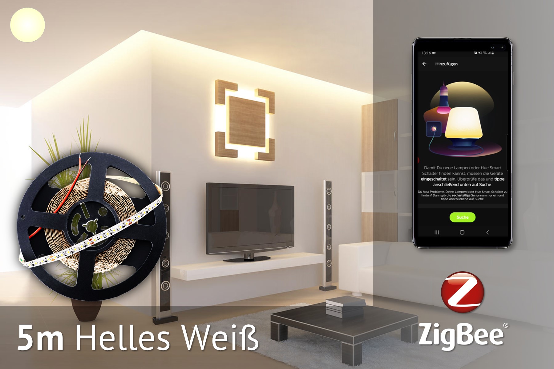 ZigBee-LED-Set: 5 meters