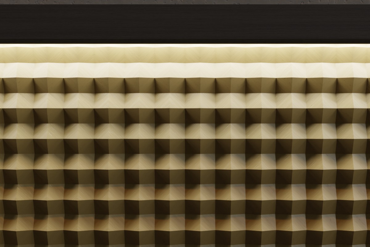 3D wall cover ORAC W117 Slope - 100x100cm