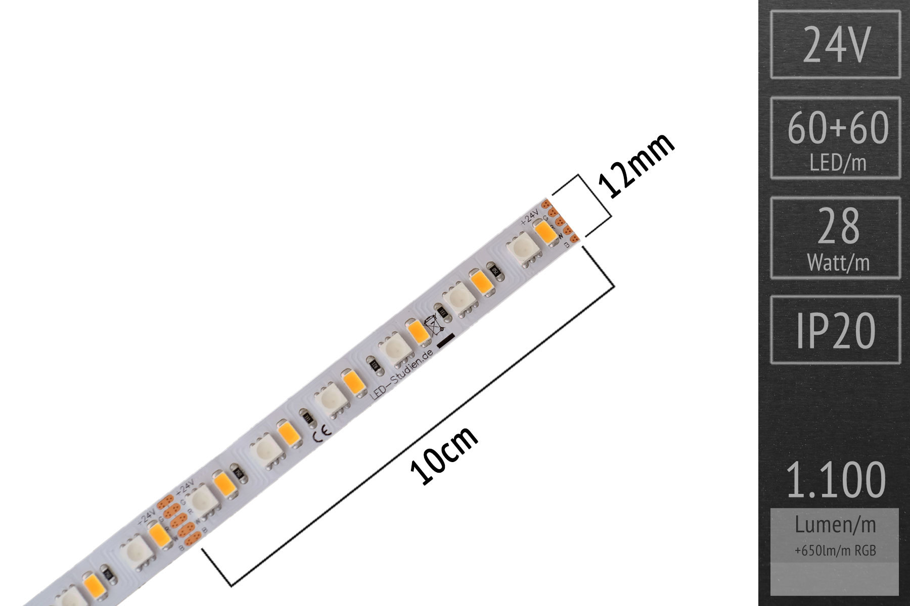 ZigBee RGB+W LED-Set: 5 Meter