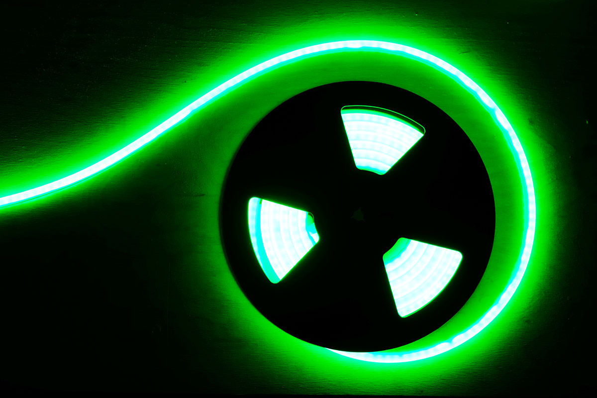 LED-Streifen neonflex-rgb-gruen