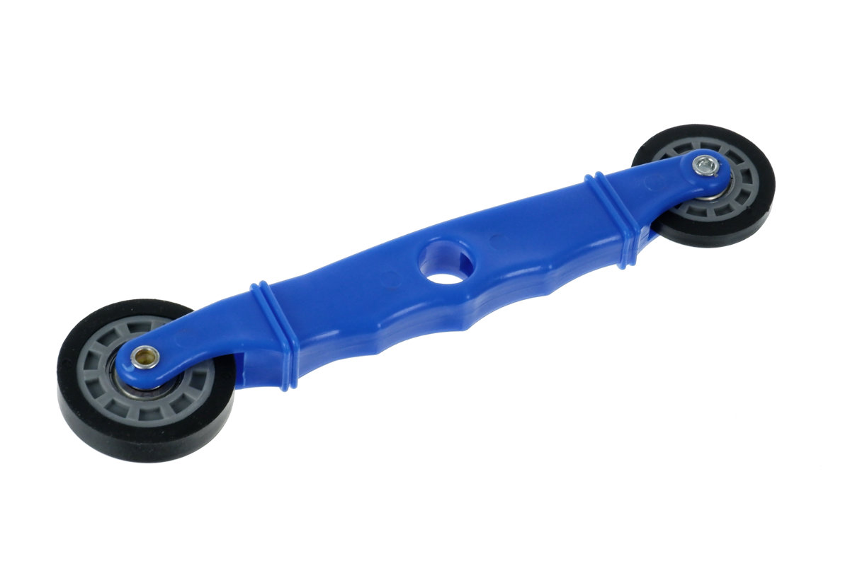 Small dual pressure roller for confined installations