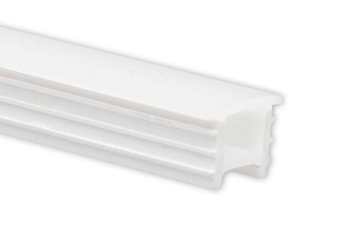5m silicone insert cover 10x10mm - White opal