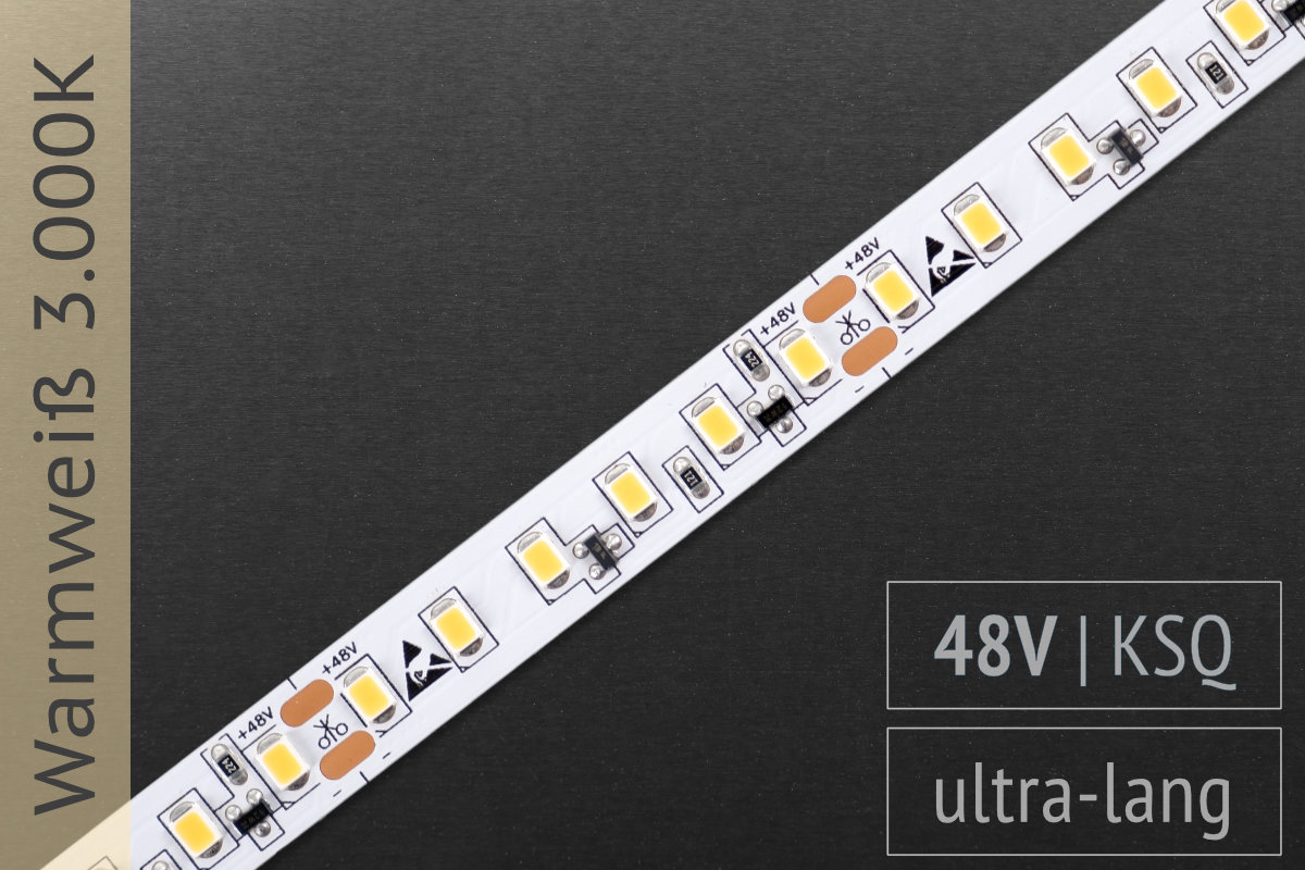 Sold by meter: 48V LED stripe LK04-42d-30 Color temperature: 3000K warm