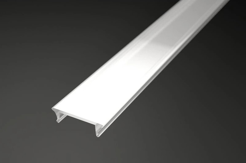 Abdeckung CLP03 weiß opal - 2m - Lichtdurchlässigkeit: 65%